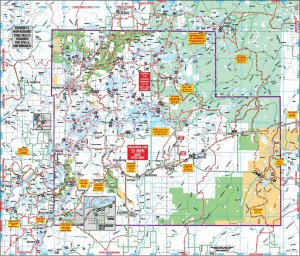 Sawyer County Snowmobile/ATV Trail Map